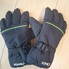IGNIO スキーグローブ 140 ブラック/グリーン