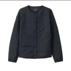 タグ付無印良品／大きいサイズXL／軽量ダウンノーカラージャケット帯電防止裏地／残