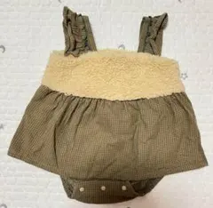 バースデイ　コトリ　ロンパース　ワンピース風　　ボアキャミ