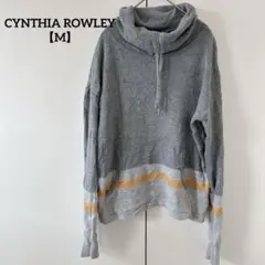 CYNTHIA ROWLEY 【M】グレー セーター タートルネック トップス