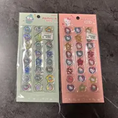 おはじきふうシール　サンリオ　ハンギョドン・ハローキティ　シールセット