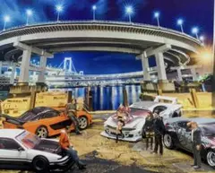 1/64ジオラマ撮影用　(標準)レインボーブリッジver2＆路面シートのサムネイル