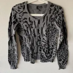 【出品本日まで】 H&M ゼブラ柄　カーディガン　ニットのサムネイル