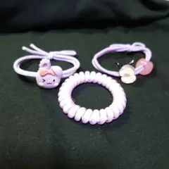 カラフルヘアゴム セット3個で1セット専用作りますので お気軽にお申し付け下さい