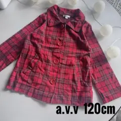 used【 a.v.v チェック チュニック 120cm 】n507