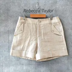 【新品・未使用】レベッカテイラー リネン コットン ショートパンツ 日本製 光沢