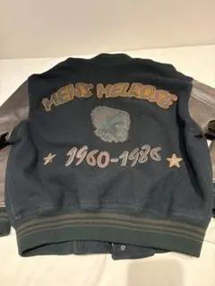 80s MEN’S MELROSE 袖レザー スタジャン M ヴィンテージ