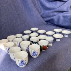 陶器製　お猪口 ぐい呑み　22個