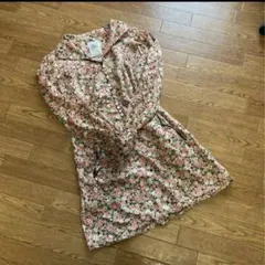 昭和レトロ　ヴィンテージのワンピース　セーラーカラー花柄　小さいサイズ