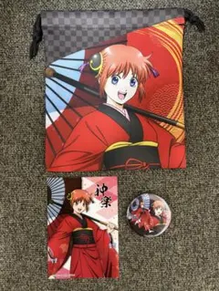 銀魂 吉原大炎上 和装「緋」　テレ東本舗　神楽3点、アクスタセット