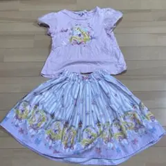 エニィファム ディズニー プリンセス ラプンツェル セットアップ キッズ