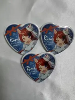 すとぷり 莉犬 ハート缶バッジ クリスマス