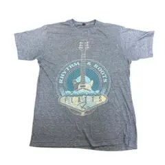 プリントTシャツ　ロック　ギター　インポート　古着　8cのサムネイル