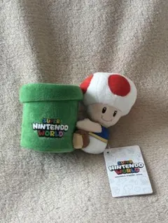 【お値下げ中】キノピオ マリオ ペン立て 小物入れ ぬいぐるみのサムネイル