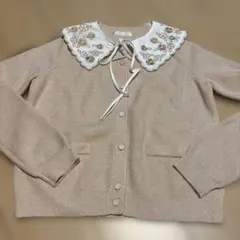 Chesty 刺繍付きライトピンクカーディガンのサムネイル