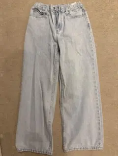 キッズ　ワイドフィットストレートジーンズ　150