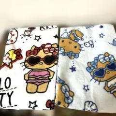 Hello Kitty フェイスタオル 2枚組 34×80cmのサムネイル