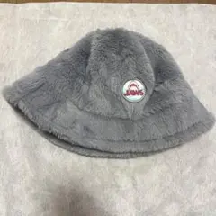 ユニバ　USJ JAWS ジョーズ　フリース帽子 グレー