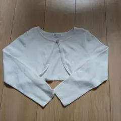 H&M ホワイト ボレロ　カーディガン
