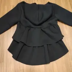 cocaフリル付き黒パーカー 未使用 コカ