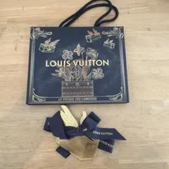 ルイヴィトン ショッパー 2025 ホリデー　クリスマス 紙袋　リボン　厚紙