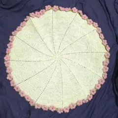完成品　花束ブランケット　ピンク