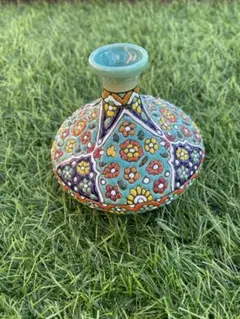 イラン　ペルシア　ハメダン　ラルジン　手作り花瓶