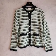 JUNKO SHIMADA part2ツイーディーカーディガンLミントグリーン系