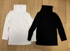 ユニクロ HEATTECH タートルネック110cm 2枚セット