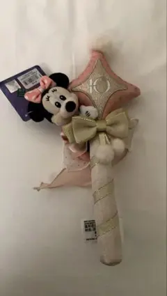 上海ディズニー限定 10周年記念グッズ ミニー ぬいぐるみスティック