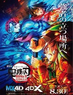 映画 鬼滅の刃 無限城編 4D版限定　入場者特典 4D オリジナルステッカー