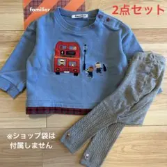 ファミリア　familiar トレーナー　ロンドンバス　レギンス　タイツ　80