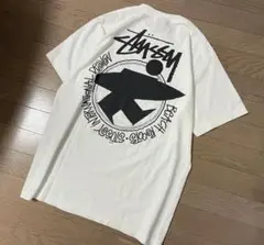 stussy サーフマン L 白Tシャツ beach roots シャドーマン stussy サーフマン L 白Tシャツ beach roots シャドーマン