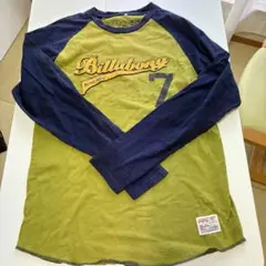 Billabong ナンバリング長袖ラグランカットソー グリーン/ネイビー