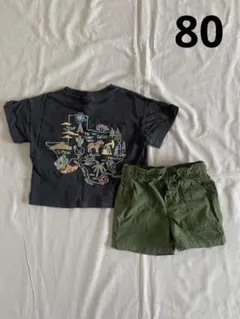 LittleWEEKEND babygap Tシャツ ハーフパンツ セット 80