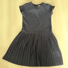 Zara Girls プリーツワンピース 122cm ネイビーのサムネイル