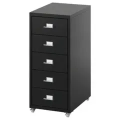 IKEA、ROSENTORP ローセントルプ ブラック木製長方形デスク - メルカリ