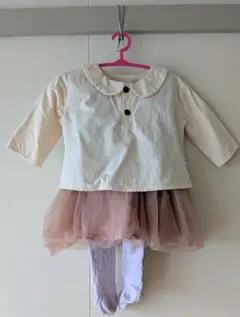 女の子 フォーマル 80cm セット 入園式 卒園式 結婚式 チュールスカート