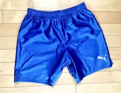 【未使用】PUMA ハーフパンツ　青色　ブルー　サイズM