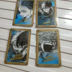 ヒロアカ 原画展 箔押しクリアカードコレクション　轟焦凍　4枚セット