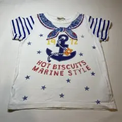 MIKIHOUSE HOT BISCUITS マリンスタイル Tシャツ 100