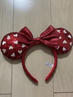 ディズニー　カチューシャ　ミニー　赤