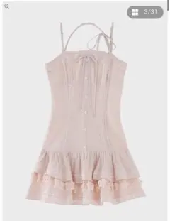 ワンピース Mmeeme Cottonlaceribboncamimini onepiece Mmeeme Cottonlaceribboncamimini onepiece - メルカリ