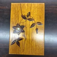 くさ忠　木製小物入れ 蓋付き　値下げしました!