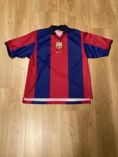 希少】90s Kappa FCバルセロナ ユニフォーム ゲームシャツ Lサイズ