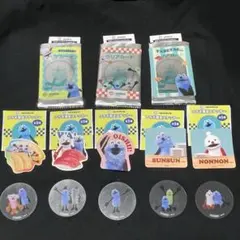 パペットスンスン スシロー コラボ　ステッカー クリアピック　クリアカード