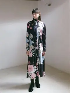 MARTE sahara Flower Zip Dress