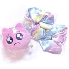 定価約6000円★ ニディガ 超てんちゃん シュシュ ぴえん猫のお顔キーホルダー
