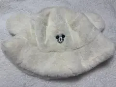 ディズニー ミッキー バケットハット ファー 帽子 白