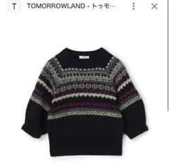 人気完売商品✨ロージーモンスター ノルディック柄 アルパカ混 ニット 黒 F 人気完売商品✨ロージーモンスター ノルディック柄 アルパカ混 ニット
